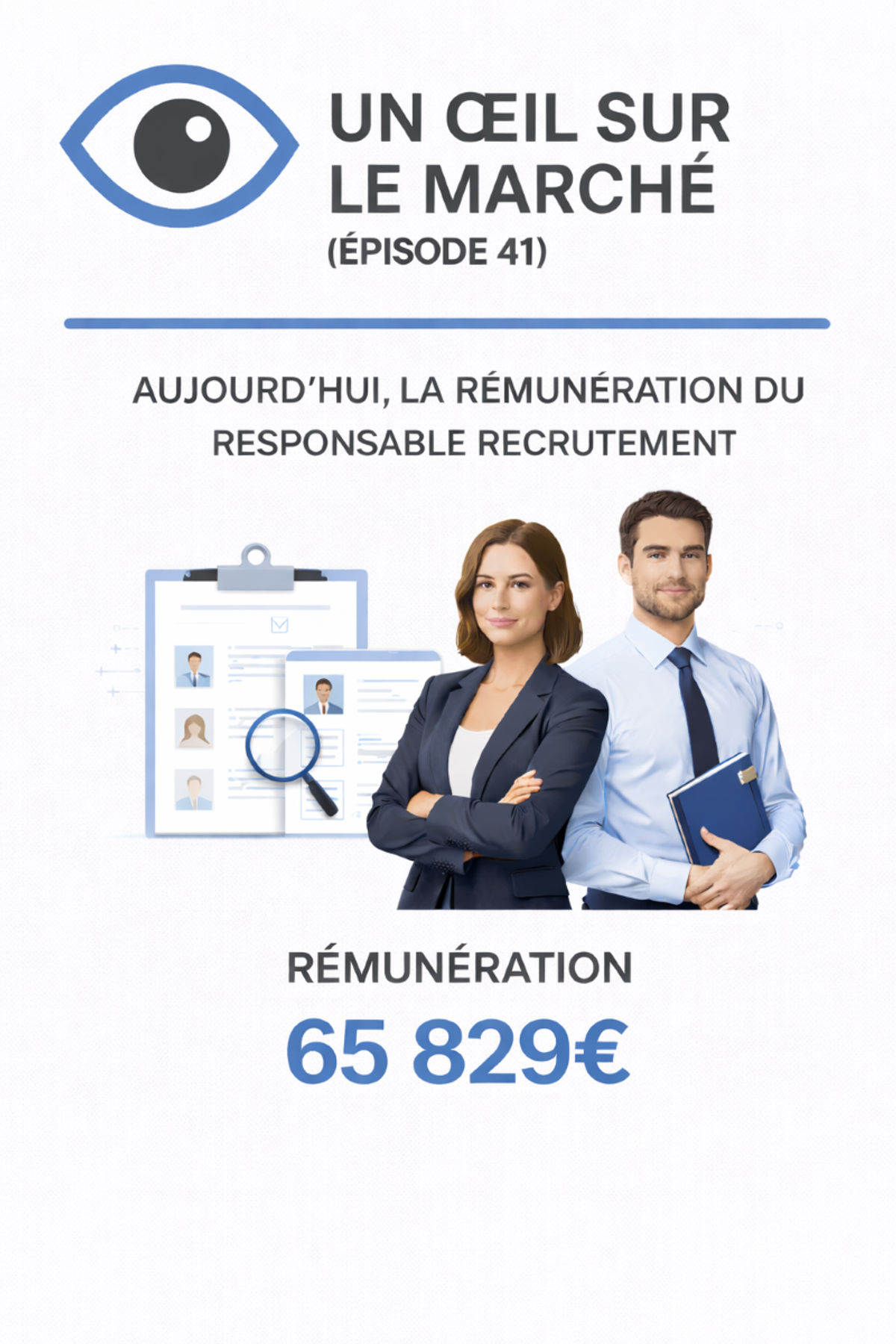 Un œil sur le marché (épisode 41) : aujourd’hui, la rémunération du Responsable recrutement.