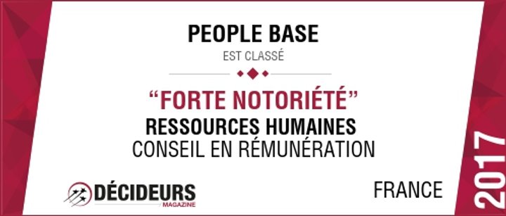PEOPLE BASE CBM élu comme l'un des meilleurs cabinets de conseil en rémunération en France !
