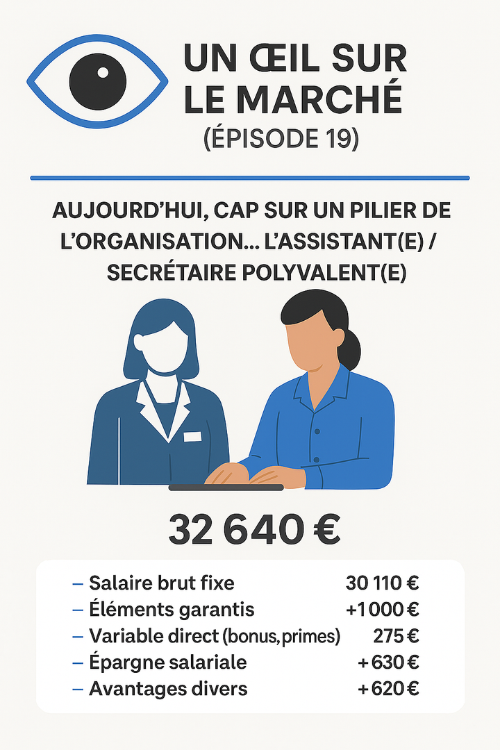 Un œil sur le marché (épisode 19). Aujourd’hui : cap sur un pilier de l’organisation... l’assistant(e) / secrétaire polyvalent(e)