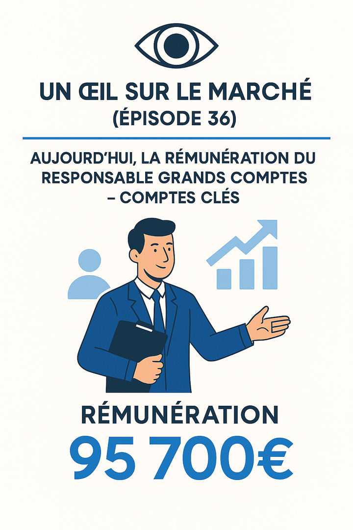 Un œil sur le marché (épisode 36) : aujourd’hui, la rémunération du Responsable grands comptes - comptes clés.