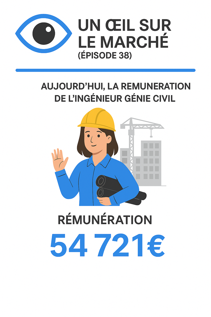 Un œil sur le marché (épisode 38) : aujourd’hui, la rémunération de l’ingénieur génie civil.