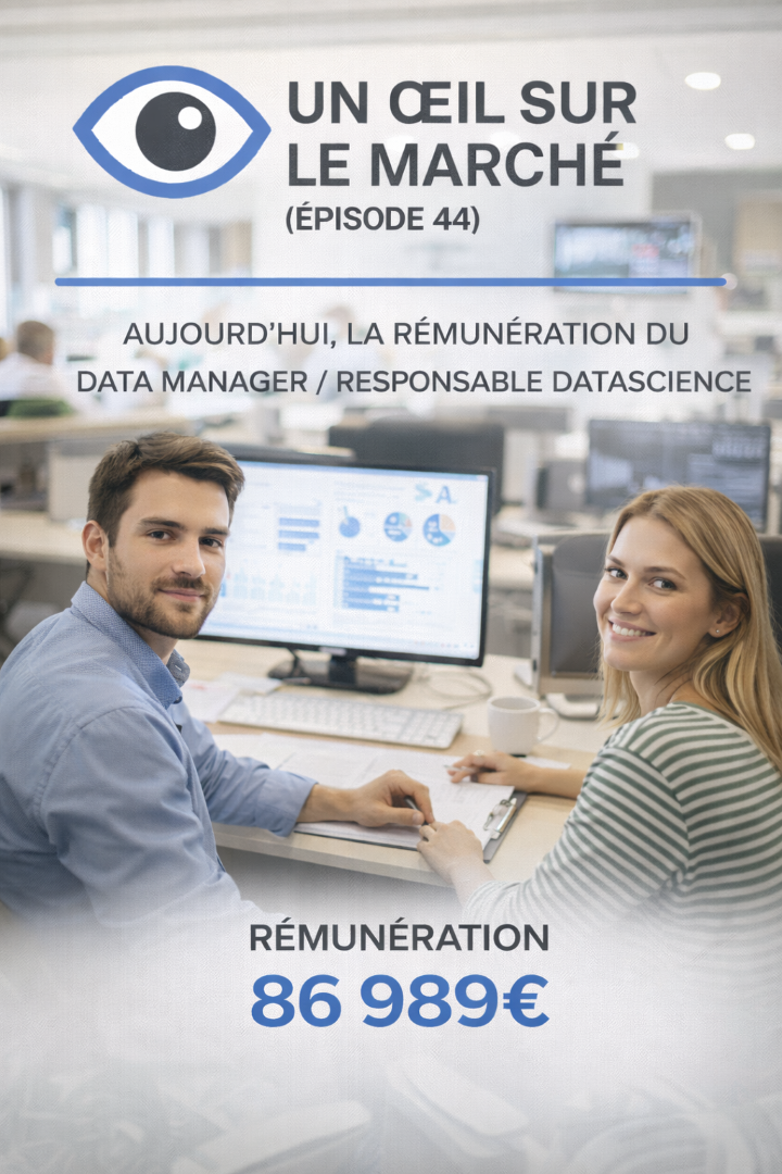 Un œil sur le marché (épisode 44) : aujourd’hui, la rémunération du Data manager - Responsable datascience