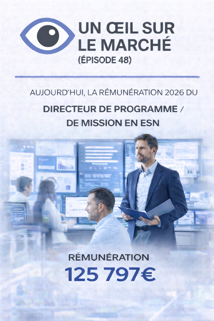 Un œil sur le marché (épisode 48) : aujourd’hui, la rémunération 2026 du Directeur de programme / de mission en ESN.